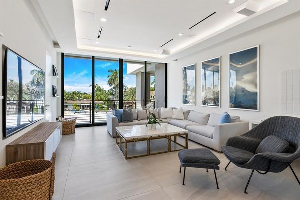 Interior, Living room, Recessed Lighting