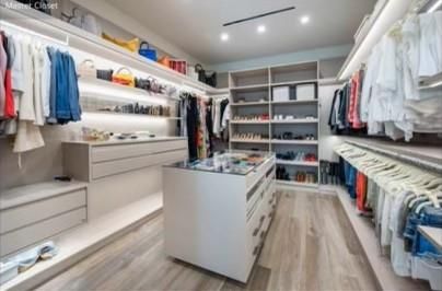 Interior, Recessed Lighting, Walk-in Closets, Wood Texture Flooring