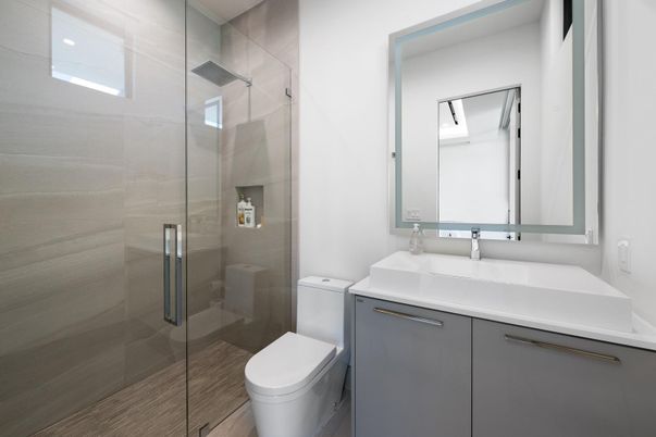 Bathroom, Glass Shower, Interior