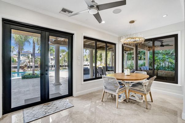 Chandelier, Dining room, Interior, Recessed Lighting