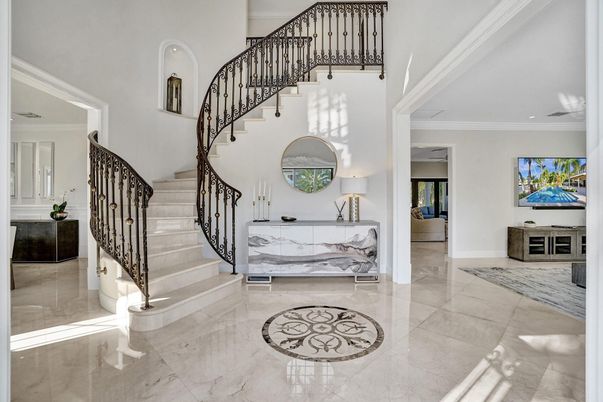 Interior, Marble, Recessed Lighting