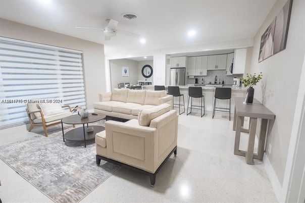 Interior, Kitchen, Living room, Recessed Lighting, Stainless Steel Appliances