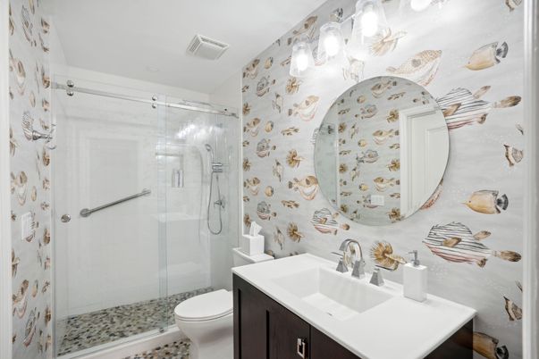 Bathroom, Glass Shower, Interior