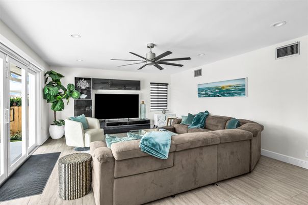Interior, Living room, Recessed Lighting