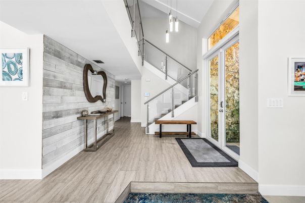 Interior, Pendant Lights, Wood Texture Flooring