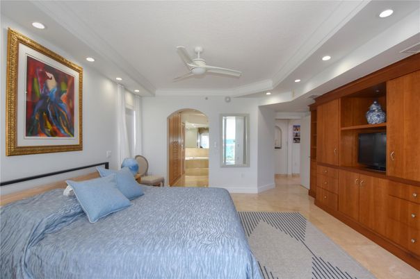 Bedroom, Interior, Recessed Lighting