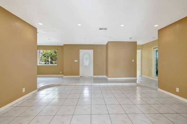 Empty room, Interior, Marble, Recessed Lighting