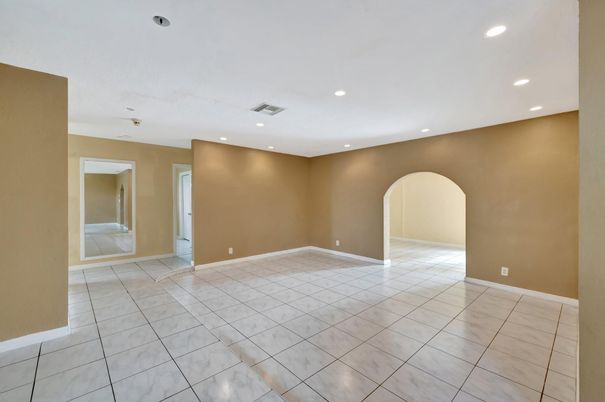 Empty room, Interior, Marble, Recessed Lighting