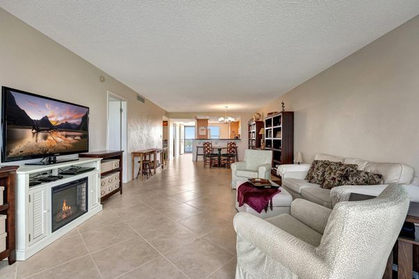 Dining room, Fireplace, Interior, Living room, Pendant Lights