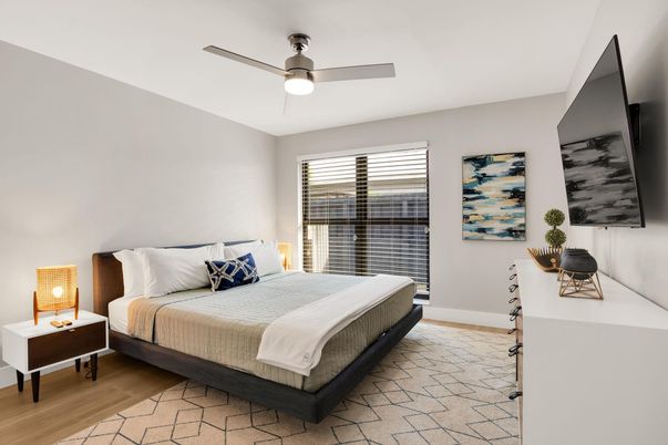 Bedroom, Interior, Wood Texture Flooring