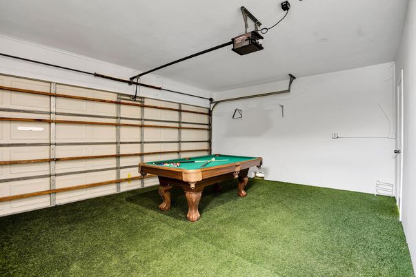 Billiard Table, Game Room, Garage, Interior