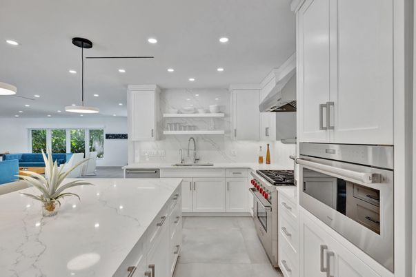Interior, Kitchen, Pendant Lights, Recessed Lighting, Stainless Steel Appliances