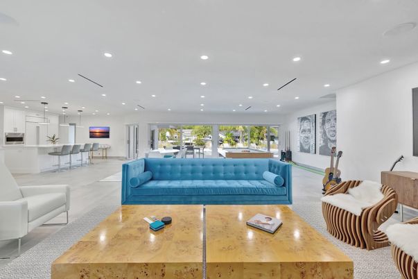Interior, Kitchen, Living room, Recessed Lighting