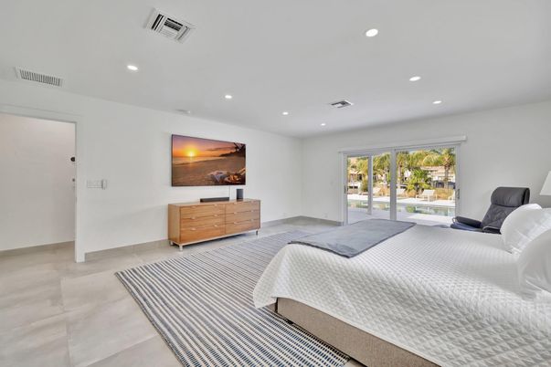 Bedroom, Interior, Recessed Lighting