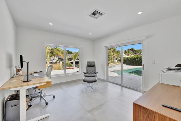 Home Office, Interior, Recessed Lighting