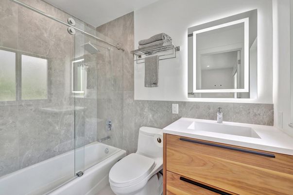 Bathroom, Glass Shower, Interior