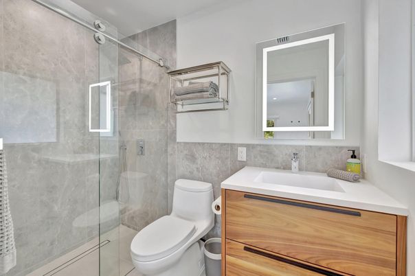 Bathroom, Glass Shower, Interior