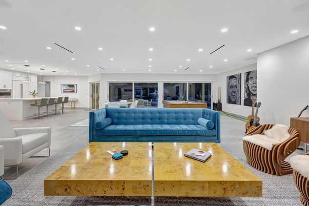 Dining room, Interior, Kitchen, Living room, Pendant Lights, Recessed Lighting