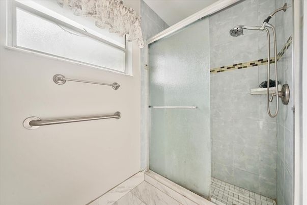 Bathroom, Glass Shower, Interior, Marble