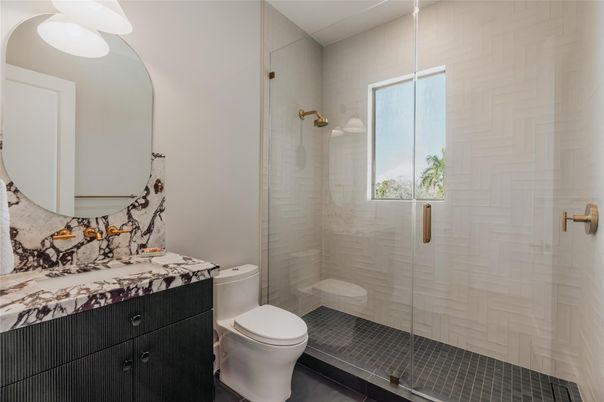 Bathroom, Glass Shower, Interior