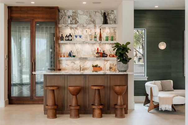 Interior, Marble Walls, Recessed Lighting
