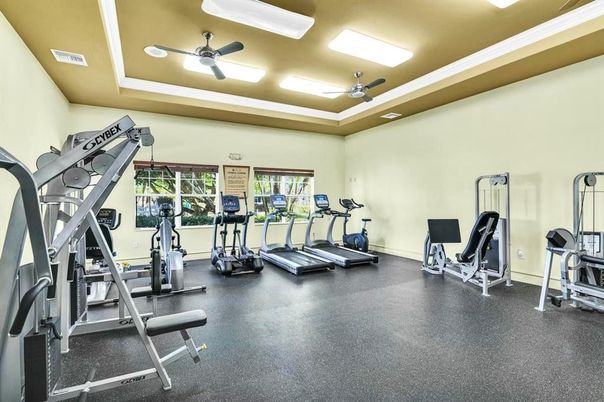 Fitness Equipment, Gym, Interior, Recessed Lighting
