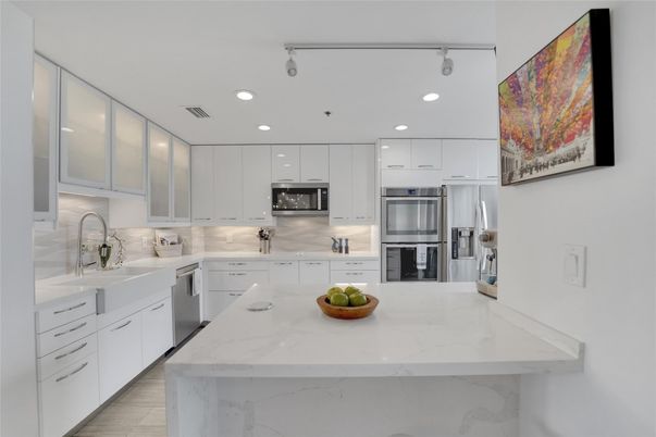 Interior, Kitchen, Recessed Lighting, Stainless Steel Appliances