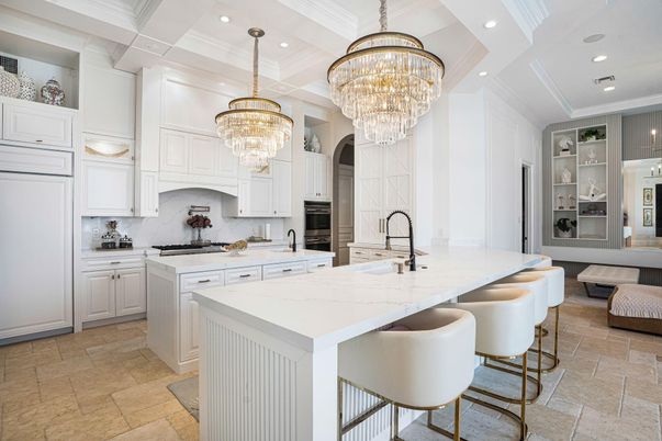 Chandelier, Interior, Kitchen, Recessed Lighting
