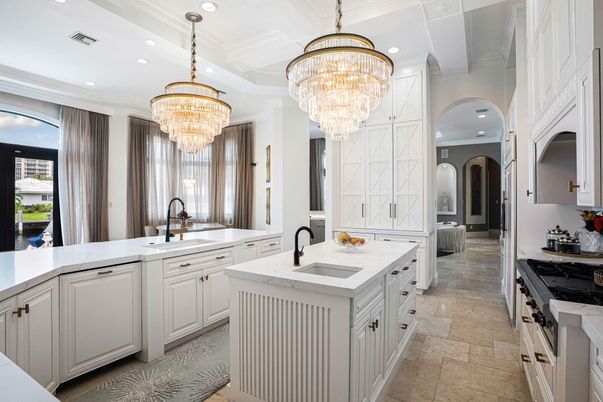 Chandelier, Interior, Kitchen, Recessed Lighting
