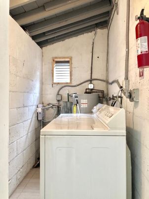 Interior, Stone Walls, Washer