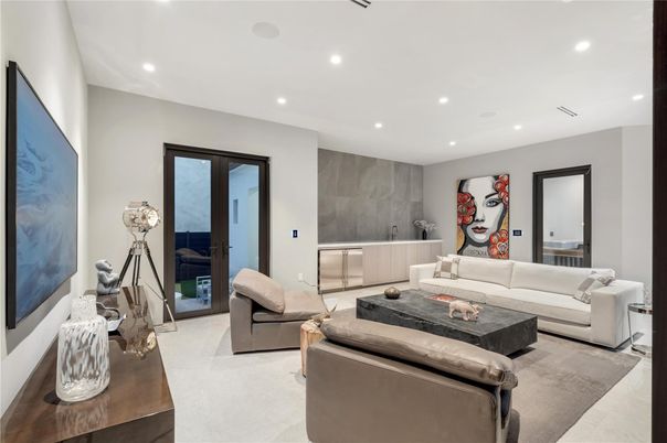 Interior, Living room, Recessed Lighting