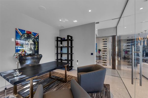 Home Office, Interior, Recessed Lighting