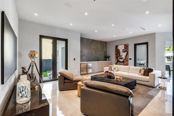 Interior, Living room, Recessed Lighting
