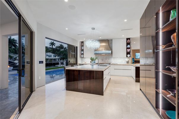 Chandelier, Interior, Kitchen, Recessed Lighting