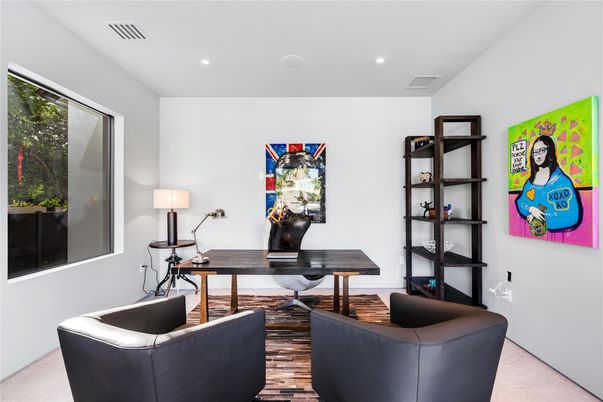 Home Office, Interior, Recessed Lighting