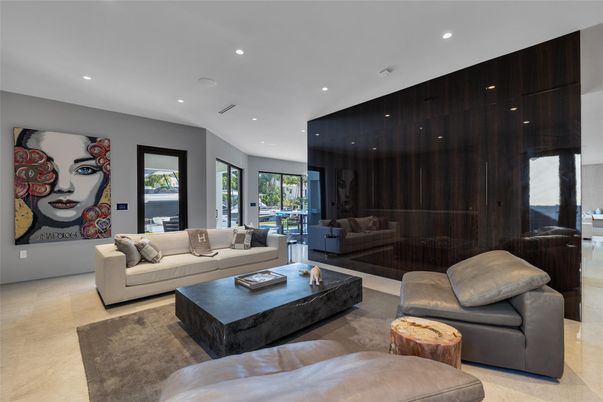 Interior, Living room, Recessed Lighting
