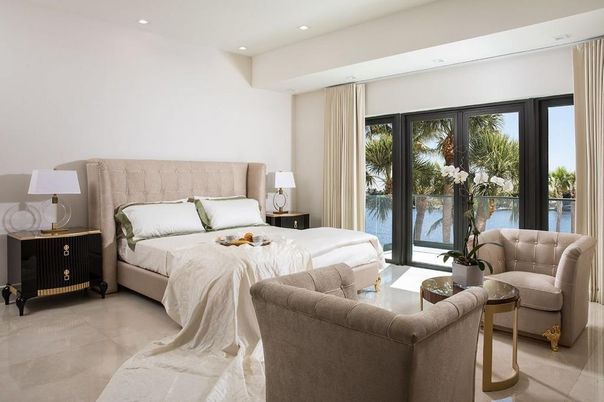 Bedroom, Interior, Recessed Lighting, Water