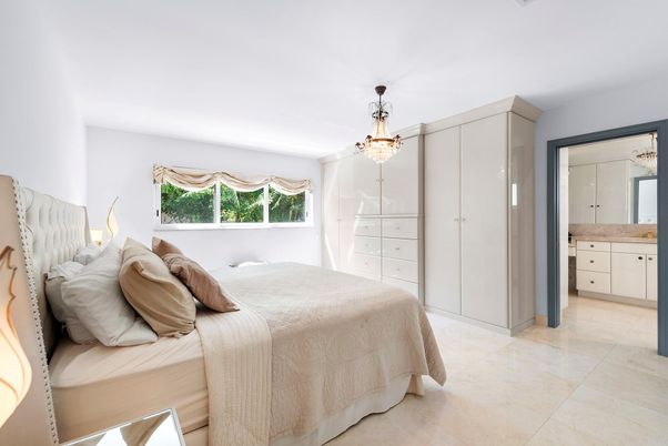 Bedroom, Chandelier, Interior