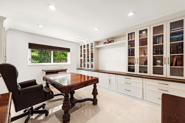 Home Office, Interior, Recessed Lighting