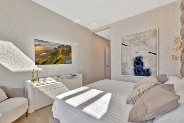 Bedroom, Interior, Recessed Lighting