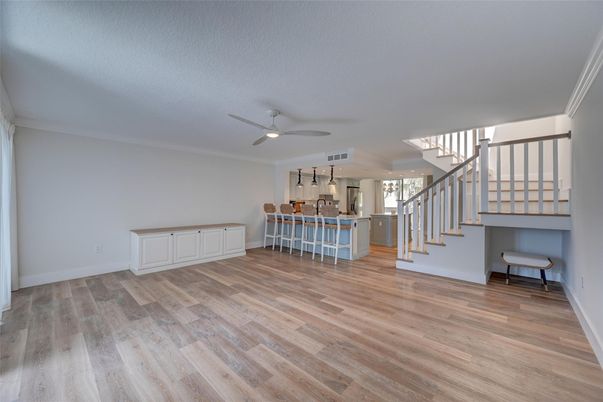 Interior, Kitchen, Wood Texture Flooring