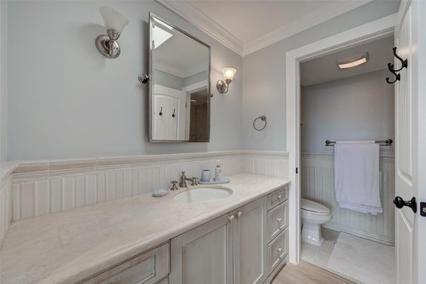 Bathroom, Interior, Wood Texture Flooring
