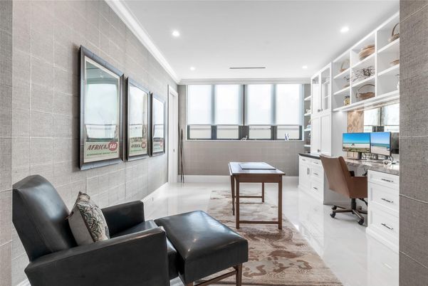 Home Office, Interior, Recessed Lighting