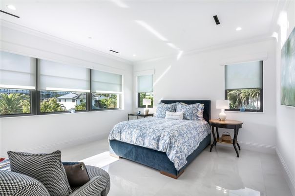 Bedroom, Interior, Recessed Lighting