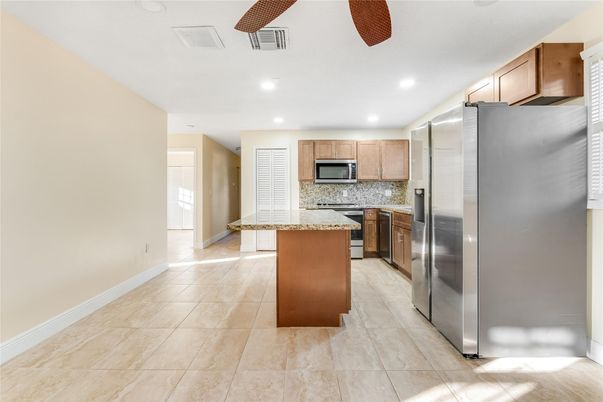 Interior, Kitchen, Recessed Lighting, Stainless Steel Appliances