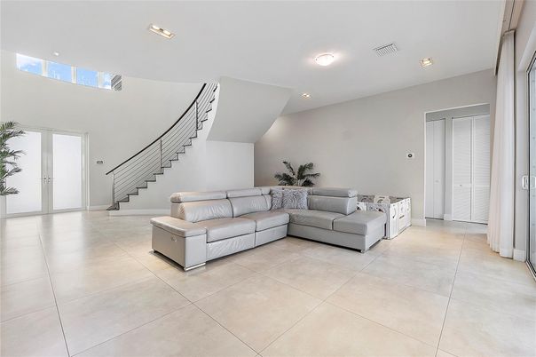 Interior, Living room, Recessed Lighting