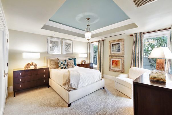Bedroom, Interior, Pendant Lights