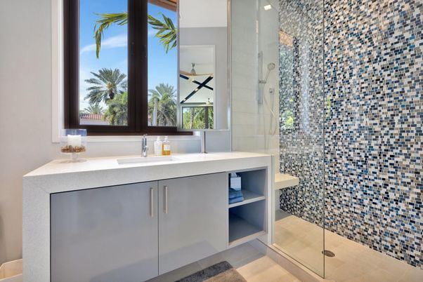Bathroom, Glass Shower, Interior