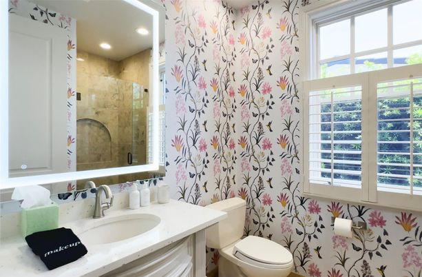 Bathroom, Interior, Recessed Lighting