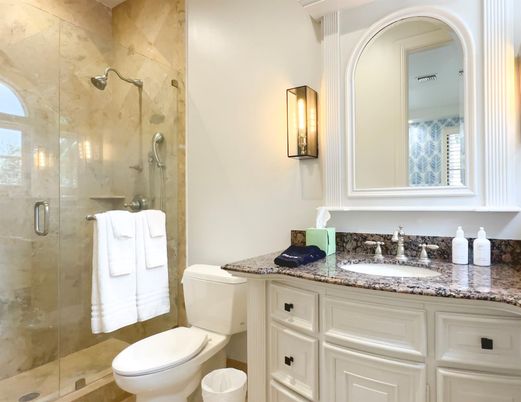 Bathroom, Glass Shower, Interior